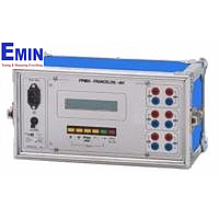 Technician servicing an electrical phase measurement instrument