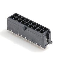 Molex 43045-1824 Shrouded Microfit 3.0 V PTH clip DR Tin 18Ckt