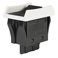 NKK Switches JWM11BAA-B Rocker Switches SPST TV5 RATED WHT BARRIER W/BLACK CAP