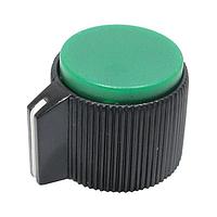Shin Chin RN-118E-BG/6.4 Knobs Round Knob Green Insert
