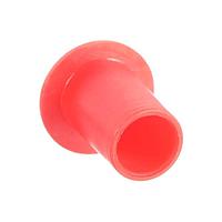 Essentra Components D1/4A Accessories FLANGED CAP - CONNECTOR:LDPE RED
