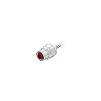 Amphenol CONEC 43-01039 M12 Male Socket FML - HT TEMP RES SKT W/WIRES FRNT MNT