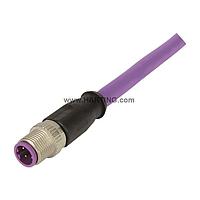 HARTING 21348900486050 Sensor Cables / Actuator Cables M12-B 4PIN FML STRT SINGLE END 5.0M PVC