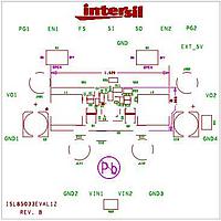 Intersil ISL85033DUALEVAL1Z Development Kits ISL85033 EVALRD1 2 8LD TQFN DL CH O/P