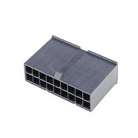 Molex 46993-1811 Plug Housing MiniFitJr Plg FH DR 18Ckt V-2 Black