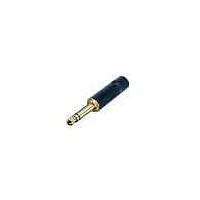 REAN NYS228BG Phone Connectors 1/4" STREO LNG HNDLE BLACK/GOLD REAN