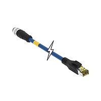 Molex 120341-0506 Double Ended MicroChng Cdst 8P XC M12/RJ45 CAT6A 10M