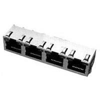 AMP Connectors - TE Connectivity 5406552-7 Modular INV MJ,1X4,PNL GRD LED (OG/OG)