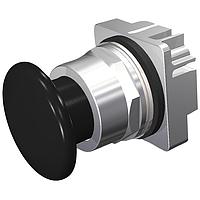 SIEMENS 52PP2W1 Mushroom PUSHBUTTON,MTD,BLK,1 3/4" FULL PLS,2POS