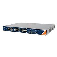 ORing RGPS-92222GCP-NP-LP Managed Ethernet Switches 26-port rackmount PoE switch; 22GE/PSE + 2G Combo PSE + 2 100/1000 SFP socket , low watts power supply included