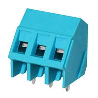Same Sky (formerly CUI Devices) TB008A-508-16BE Fixed Terminal Blocks Terminal block, screw type, 5.08 , 45, 16 poles, CUI Blue, slotted screw, PCB mount