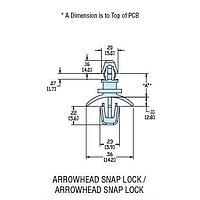 Heyco 10135 PCB Support HLSP7-06 NATURAL NYL PCB Support