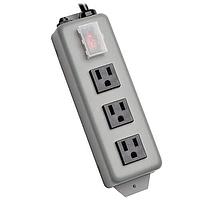 Tripp Lite 3SP9 Power Outlet Strips Power Strip Metal 3 Outlet 9' Cord