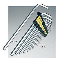 Tsunoda KL-A Long Hex Key Wrench (1.5～10.0mm/9pcs)