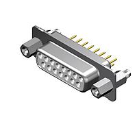 Molex / FCT 173109-2628 Standard Density FCT DSUB STR PC RCPT 25 PN W/SNAPIN