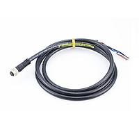 Molex 120086-8663 Sensor Cables / Actuator Cables Nano-Change (M8) Single-Ended Cordset with Knurled Hexnut, 5 Poles, Female (Straight) to Pigtail, 24 AWG, WSOR Cable, 1.0m (3.28') Length