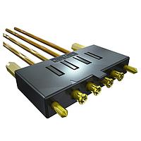 Samtec GRF1H-6-1500-1-CA1-S-01SP1 RF Cable Assemblies 5.00 mm 50 Ohm Ganged Hybrid Micro-Miniature RF Plug, Cable Assembly