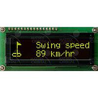 Matrix Orbital LK162-12-IY-E LCD Character Display Modules 16x2 Ylw Txt Blk B/G Ext. Temp 12 key