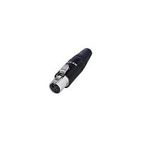 REAN RT3FC-B-D XLR Connectors 3P REAN TINY CBL CON FML BLK GOLD REAN