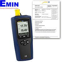 PCE T 330-ICA Thermometer (-200~1370 °C; 0,01°C; ISO Calibration Cert.)