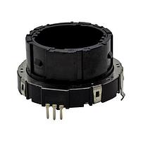Same Sky (formerly CUI Devices) RING40-201530-TH Encoders 15PPR 30DET, 5Vdc, A/B, 2-bit, 12.5mm ring, vert