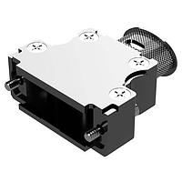 Amphenol Positronic D15000AWNE0/AA Banded Backshell D-Sub Backshell  Low Profile,Banded Ellipt Top slot M internal hex,  Size 2