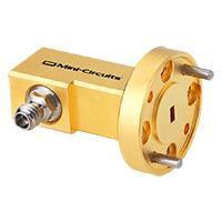 Mini-Circuits WR10-10R+ RF Adapters - Between Series 1.0 mm-Female to WR10 UG387/U Flange Waveguide Coax Adapter Right Angle 75 - 110 GHz