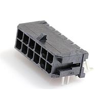 Molex 43045-1206 Shrouded Microfit 3.0 RA SMT Clip DR Tin 12 Ckt