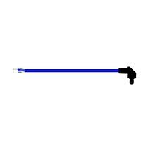 BIVAR SZR4-6.00-F5PRD-6 Flexible Light Pipes with LEDs 6 Inch, Blue Fiber, Red Lens