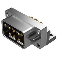 Amphenol Positronic SMXA033-MA48C-T7B1 Connectors SM Series 6 Position Pin (Male) Solder Tail Mounting Bracket Nickel