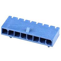 Molex 215760-2037 PCB Receptacle Micro-Fit+ Versa Color RA Header Thru Hole  Single Row 7 Ckts  (Au) GloWire Blu