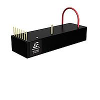 Advanced Energy 10A24-P15-25PPM-M-E Non-Isolated DC-DC Converters A-Series DC to HVDC Converter, Single output (Unipolar), +24V Input, +10kV DC HVout, 15W, Thru-hole mount, Regulated, Standard Interface, 25ppm/C Temperature Coefficient, Mu Metal shield, Eared mounting flange
