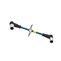 Molex 1201080709 Sensor Cables / Actuator Cables MIC 4P M/MP 90/90 D-CODED 80M TPE