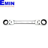 TOPTUL AOAE0809 Flexible Ratchet Double Ring Wrench (8x9 mm)