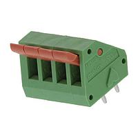 Molex 39700-0104 Fixed Terminal Blocks SPRG TERM BLK LP 5.08MM 45D 4P GRN