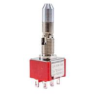 E-Switch 100DP6K2B25M1QE Toggle Switches TOGGLE, 5A 120VAC/28VDC, DPDT On-On-On, Panel Mount Solder