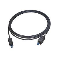 HARTING 33262310130015 Fiber Optic Cable Assemblies HARTING PushPull V4 v2.0 SFP overmolded Cable Assembly, PushPull XS LC to PushPull XS LC, SM 9/125um, PUR, 13m - version for short housing