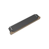Amphenol FCI SFW22R-4STAE1LF Board Mount 1.00mm Flex Connector, SFW-R series, 22 Position, Top side Contact, Side Entry Surface Mount ZIF Connector, Lead Free, with Cable Lock, Selective Gold plated Terminals with Tin-plate Solder-tail.