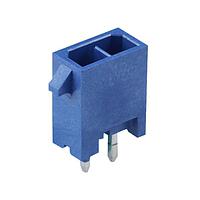 Molex 224246-0431 PCB Receptacle Versa Color Vert Header Thru Hole  Dual Row 4 Ckts  (Au) GloWire Blu Tray