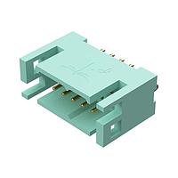 Amphenol Positronic DF10M3N/AA Connectors DragonFly Gold Plating 10 Pos 20 AWG Copper Alloy Male Straight Angle 2 Row