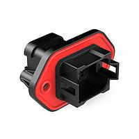 Amphenol SINE Systems AT04-08PC-PM13 Connectors 8 Pin Rcpt Pnl Mnt C Self-Thread Grn Cap