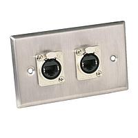 NEUTRIK 208E Faceplate WALLPLATE DUAL NE8FDP