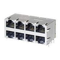 Molex 85727-1002 Magnetic Jack MAGJACK GIG PoETEC 2x4 GRN/OR GRN