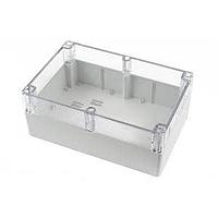 Hammond Manufacturing 1554XA2GYCL Enclosures General Enclosure - Grey/Clear Lid - 11.8 x 7.9 x 4.7in - Polycarbonate - N4X