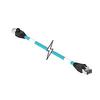Molex 1201080608 Ethernet Cables / Networking Cables ENET RJ45/RJ45 2PR 46M TPE TEAL