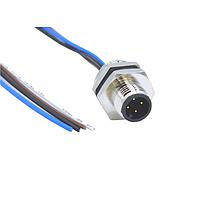NorComp MPM12A04I06BF01 Sensor Cables / Actuator Cables M12 4P ML STNLS STL FRONT PG9 6 PIGTAIL