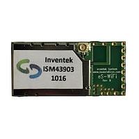 Inventek Systems ISM43903-R48-L54-E WiFi Modules WiFi 2.4 GHz Module with Etched Antenna, 8MB QSPI Flash and 1MB RAM. Cypress WICED compatible. Certified FCC/CE/IC