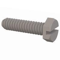 Essentra Components 011024X075 Hex Slotted Hex Slotted Screw, #10-24 Thread, 3/4 Lg