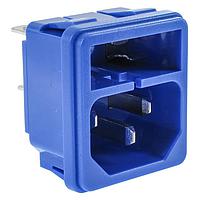 Volex IN-RF2004V-001 Inlets V-LOCK C14 FUSED INLET BLUE