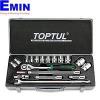 TOPTUL GCAD1810- 18PCS 1/2inch DR. Socket Set (SAE)